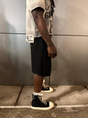 Black Canvas Shorts