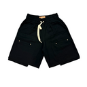 Black Canvas Shorts