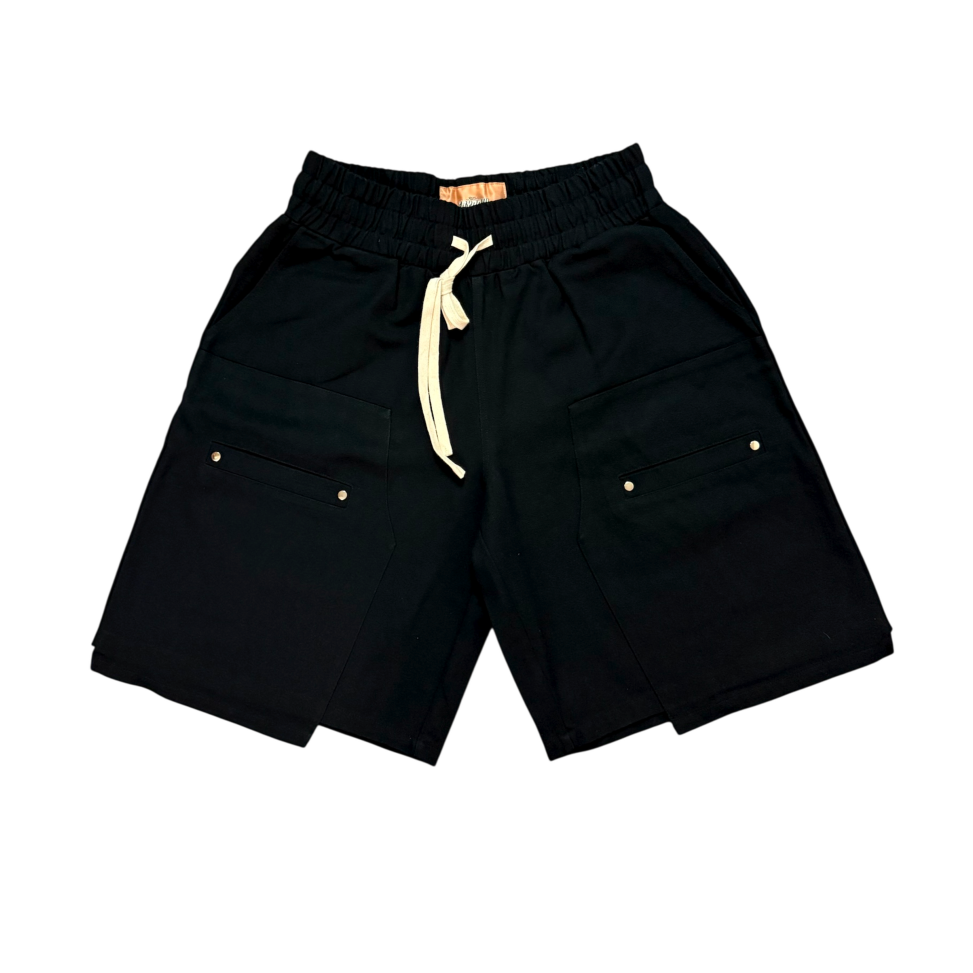 Black Canvas Shorts