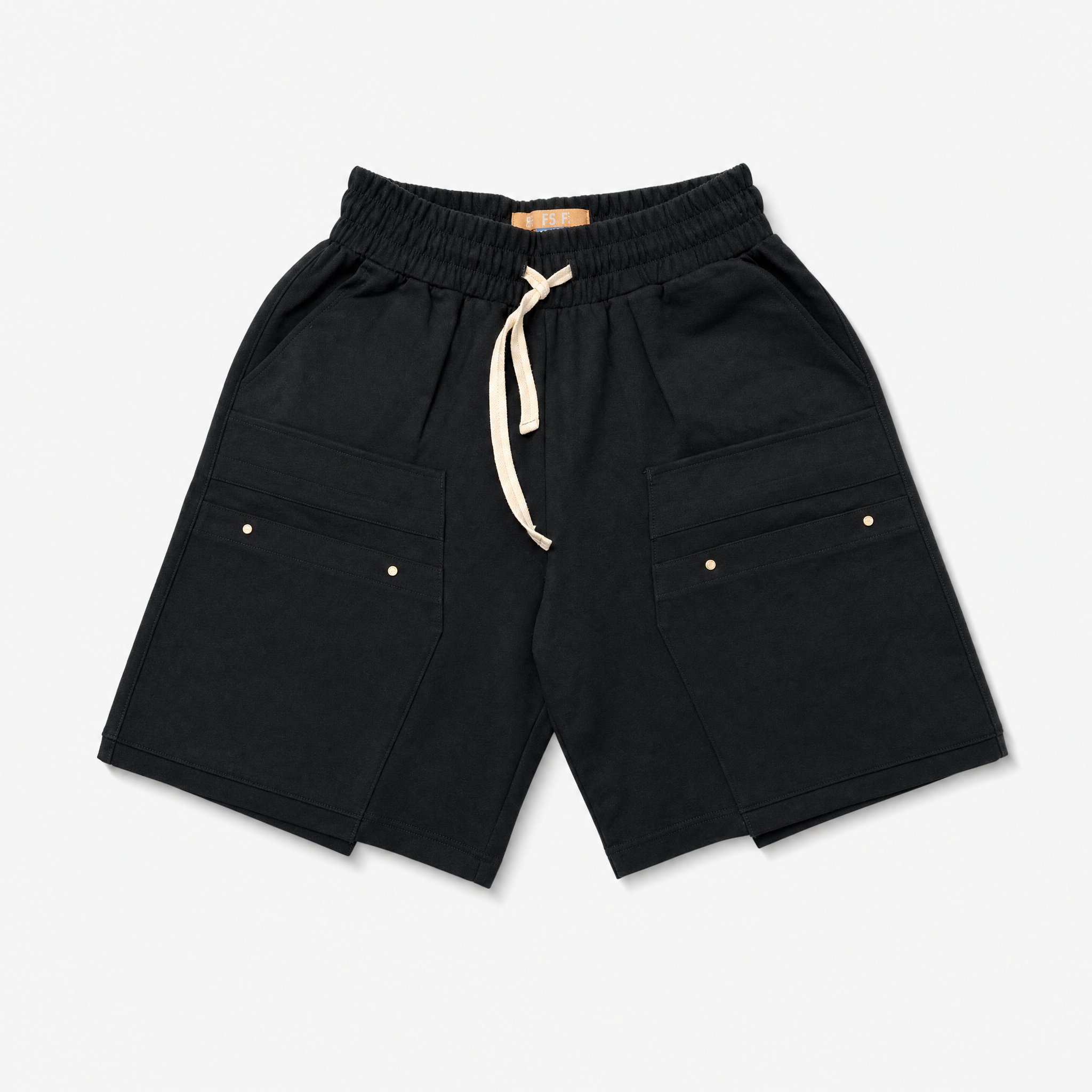 Black Canvas Shorts